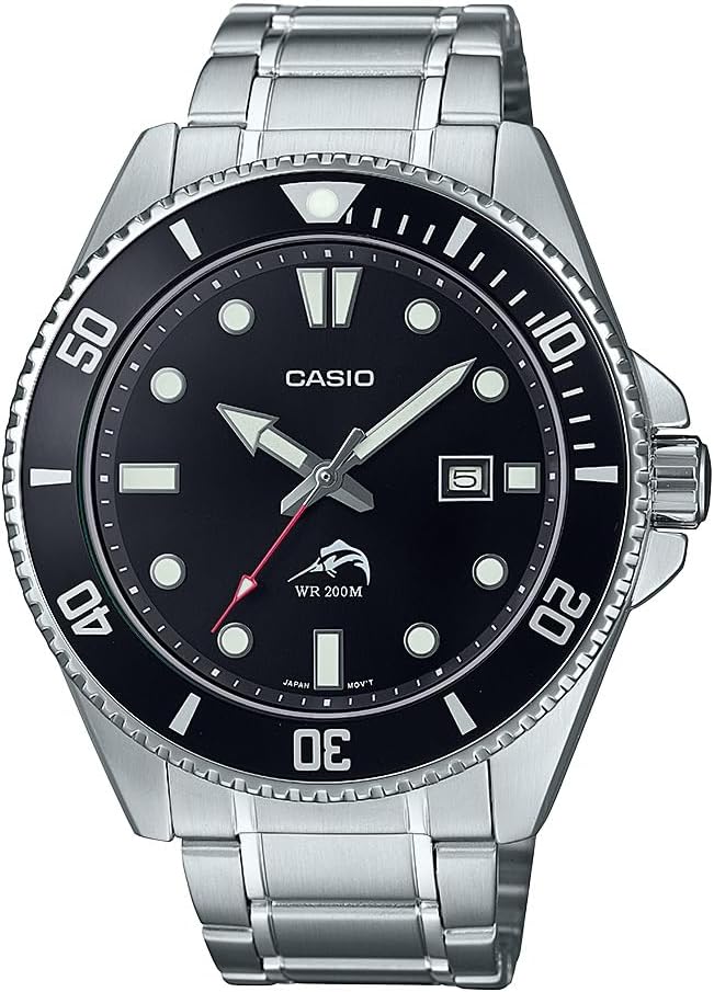 Casio MDV106 Series | Unisex Analog Watch | 200M WR | Stainless Steel Case | Resin Band | 2 Hand Analog (HR, Min, SEC) | Date Display | Screw Down Crown/Screw Down Caseback | 3 Year Battery