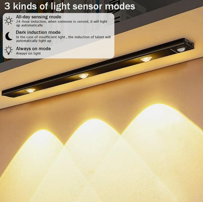 LED PIR Motion Sensor Cabinet  With USB Rechargeble 1tdhsw-7c
