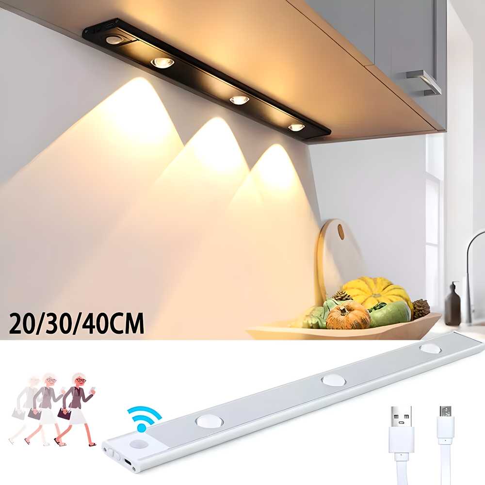 LED PIR Motion Sensor Cabinet  With USB Rechargeble 1tdhsw-7c