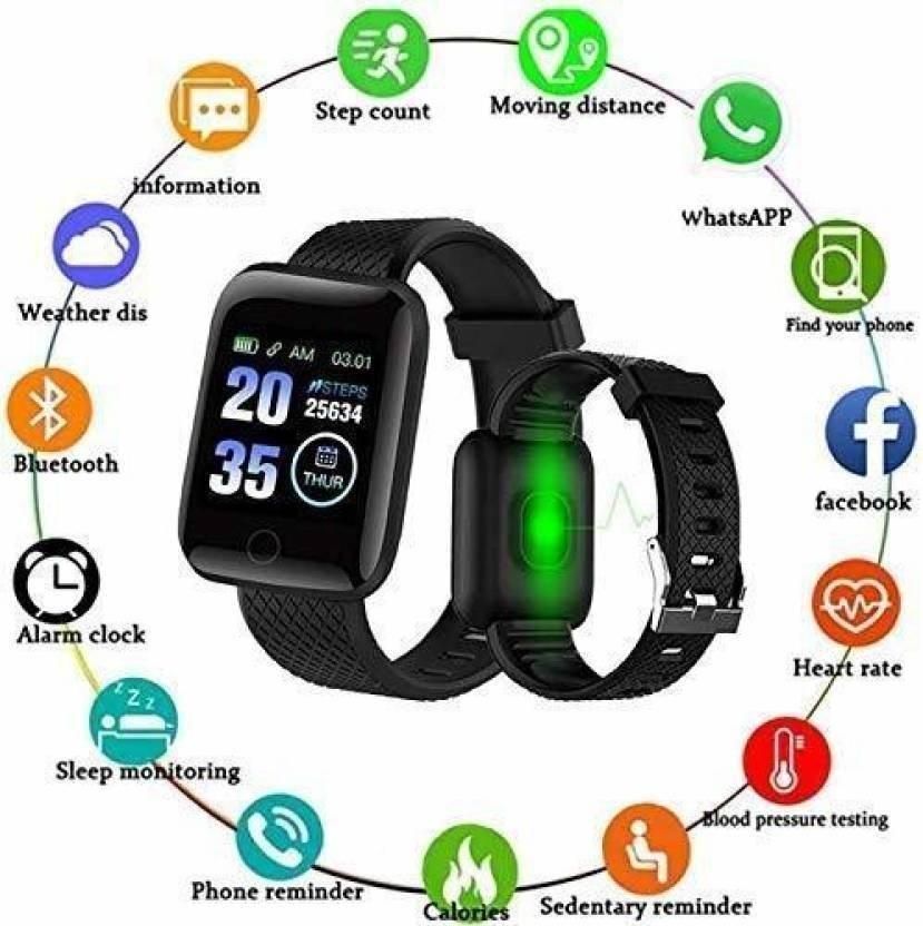 ID116 Plus Smart Fitness Smartwatch 1tdhsw-7c