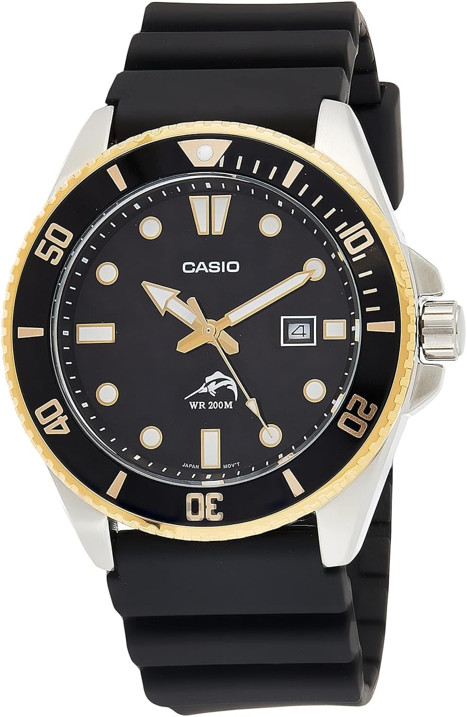 Casio MDV106 Series | Unisex Analog Watch | 200M WR | Stainless Steel Case | Resin Band | 2 Hand Analog (HR, Min, SEC) | Date Display | Screw Down Crown/Screw Down Caseback | 3 Year Battery