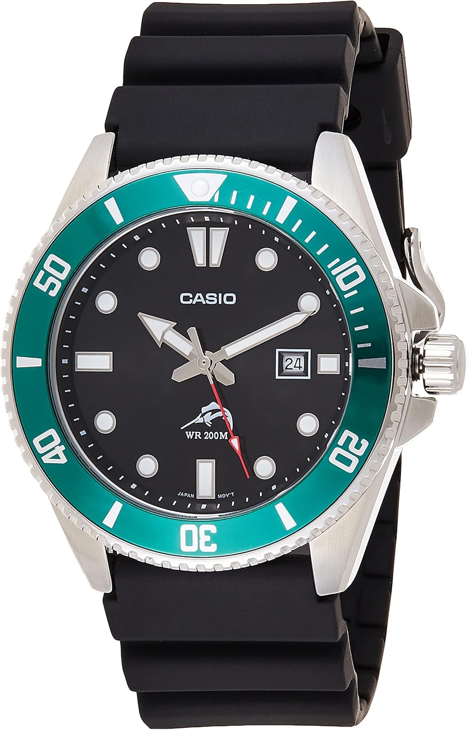 Casio MDV106 Series | Unisex Analog Watch | 200M WR | Stainless Steel Case | Resin Band | 2 Hand Analog (HR, Min, SEC) | Date Display | Screw Down Crown/Screw Down Caseback | 3 Year Battery