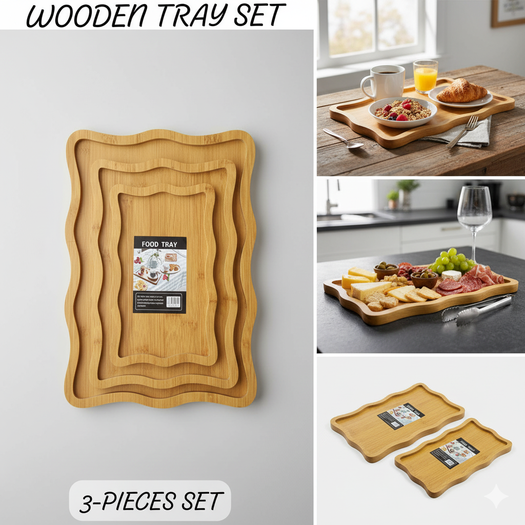 Wooden MDF Serving/Packaging Tray ONE3 Novelty